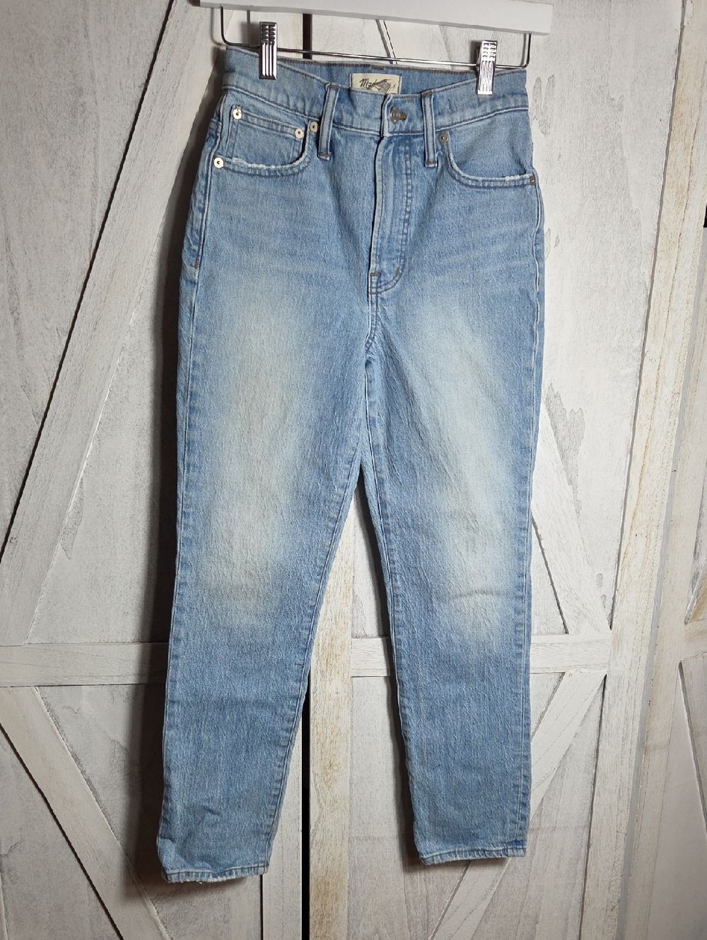 Madewell The Perfect Vintage Full-Length Jeans Distressed Denim Size 25P